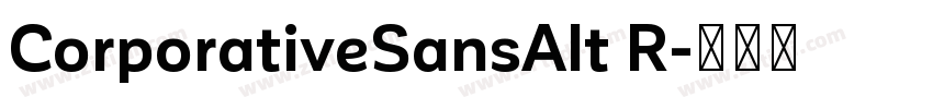 CorporativeSansAlt R字体转换